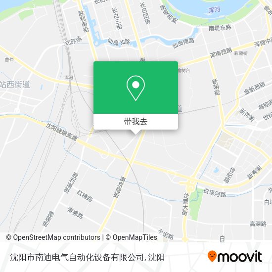 沈阳市南迪电气自动化设备有限公司地图