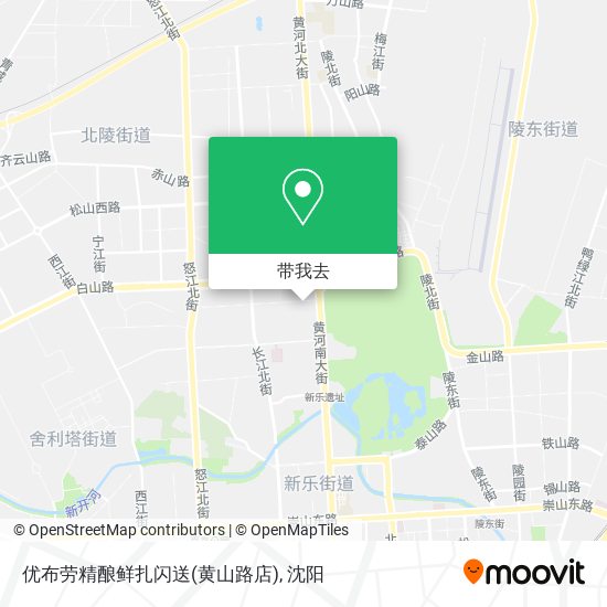 优布劳精酿鲜扎闪送(黄山路店)地图
