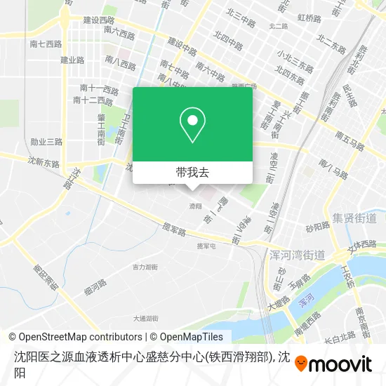沈阳医之源血液透析中心盛慈分中心(铁西滑翔部)地图