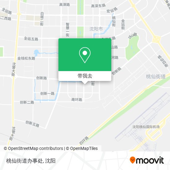 桃仙街道办事处地图