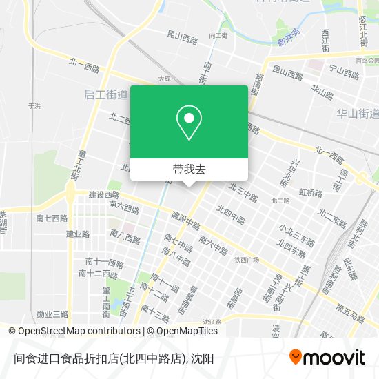 间食进口食品折扣店(北四中路店)地图