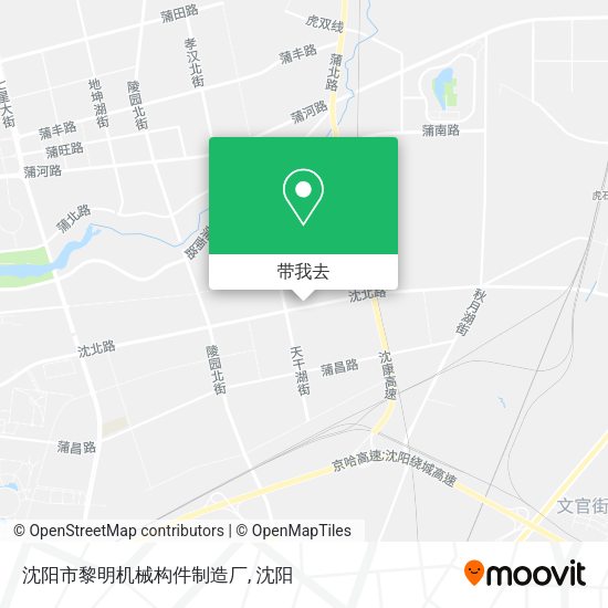 沈阳市黎明机械构件制造厂地图