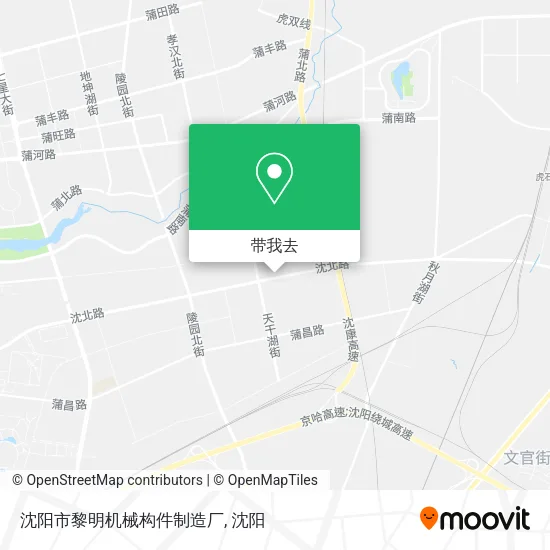 沈阳市黎明机械构件制造厂地图