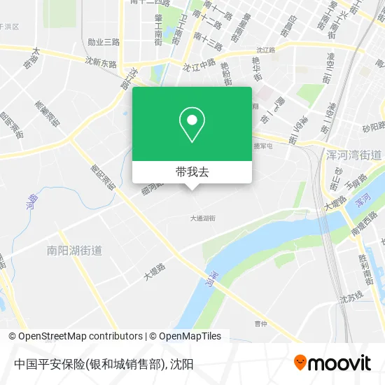 中国平安保险(银和城销售部)地图