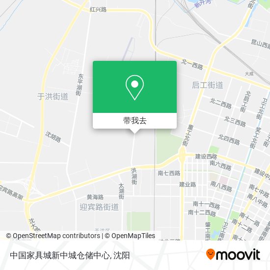 中国家具城新中城仓储中心地图