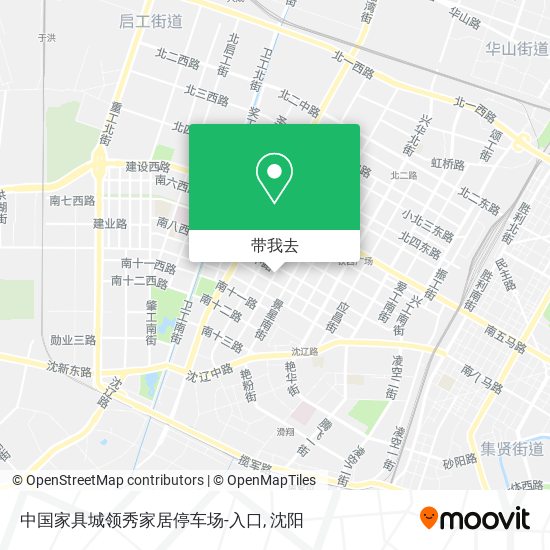 中国家具城领秀家居停车场-入口地图