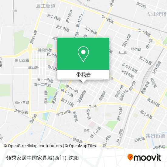 领秀家居中国家具城(西门)地图