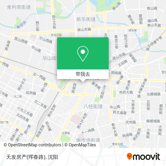 天发房产(珲春路)地图