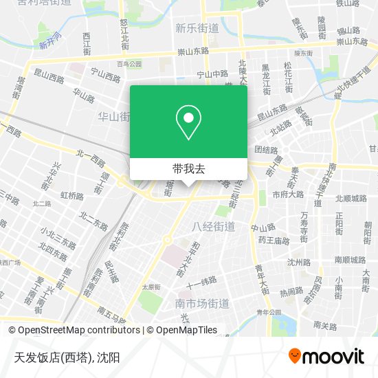 天发饭店(西塔)地图