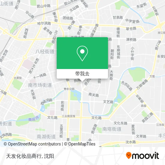 天发化妆品商行地图