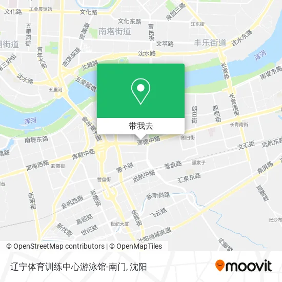 辽宁体育训练中心游泳馆-南门地图