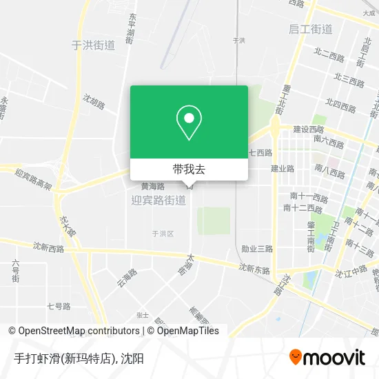 手打虾滑(新玛特店)地图