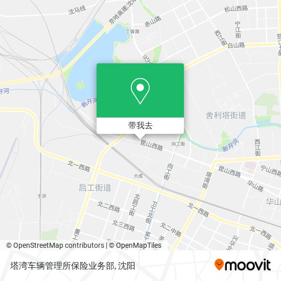 塔湾车辆管理所保险业务部地图