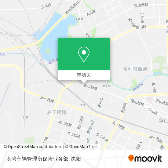 塔湾车辆管理所保险业务部地图