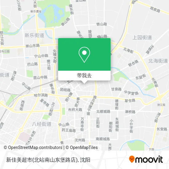 新佳美超市(北站南山东堡路店)地图