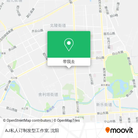 AJ私人订制发型工作室地图