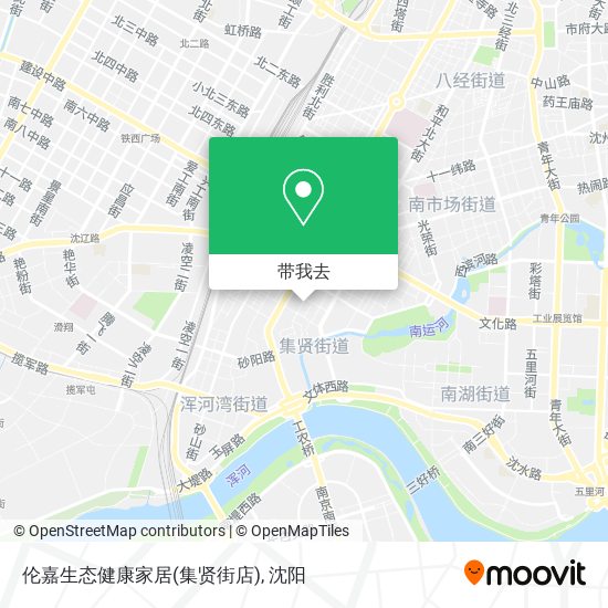 伦嘉生态健康家居(集贤街店)地图