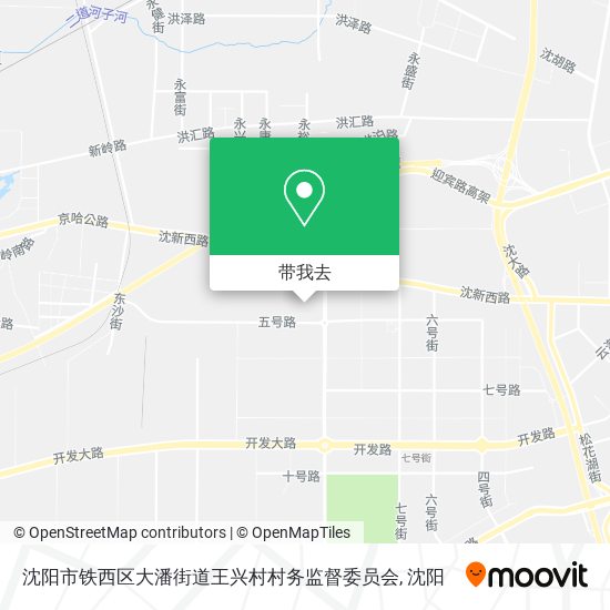 沈阳市铁西区大潘街道王兴村村务监督委员会地图