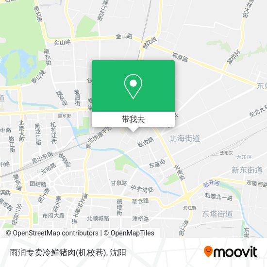 雨润专卖冷鲜猪肉(机校巷)地图