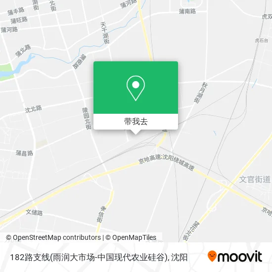 182路支线(雨润大市场-中国现代农业硅谷)地图
