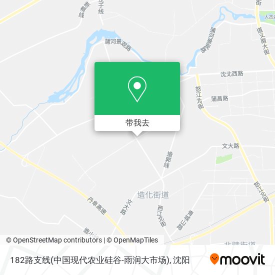 182路支线(中国现代农业硅谷-雨润大市场)地图