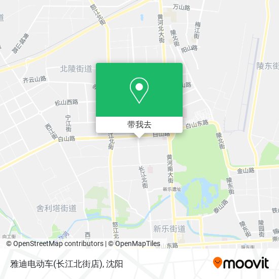 雅迪电动车(长江北街店)地图