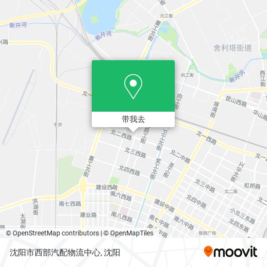 沈阳市西部汽配物流中心地图
