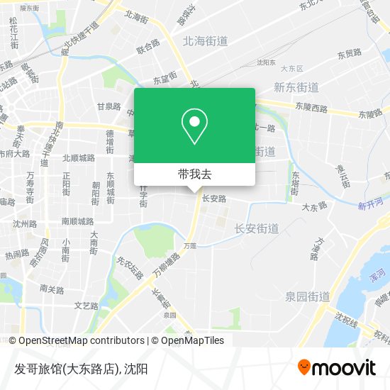 发哥旅馆(大东路店)地图