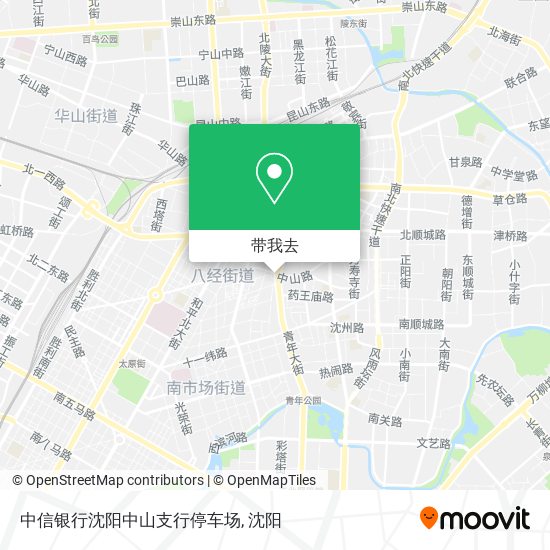 中信银行沈阳中山支行停车场地图