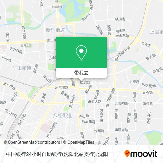 中国银行24小时自助银行(沈阳北站支行)地图
