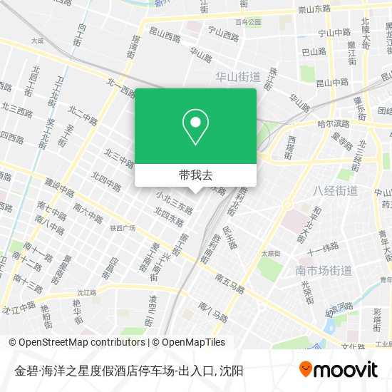 金碧·海洋之星度假酒店停车场-出入口地图