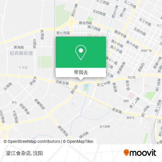梁江食杂店地图