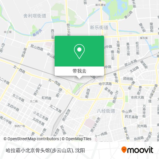 哈拉霸小北京骨头馆(步云山店)地图