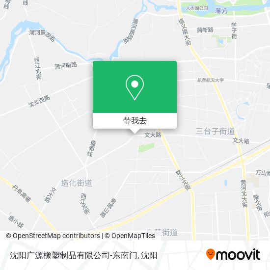 沈阳广源橡塑制品有限公司-东南门地图
