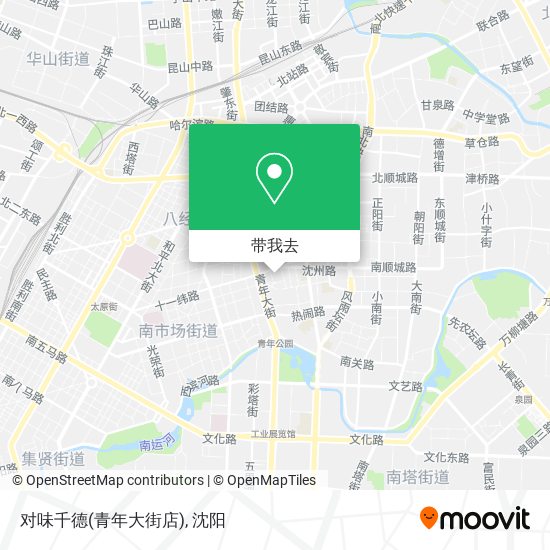 对味千德(青年大街店)地图