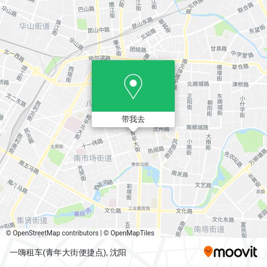 一嗨租车(青年大街便捷点)地图