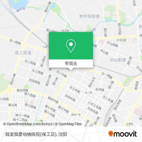 我宠我爱动物医院(保工店)地图