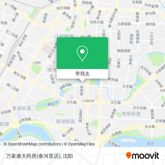 万家康大药房(春河里店)地图