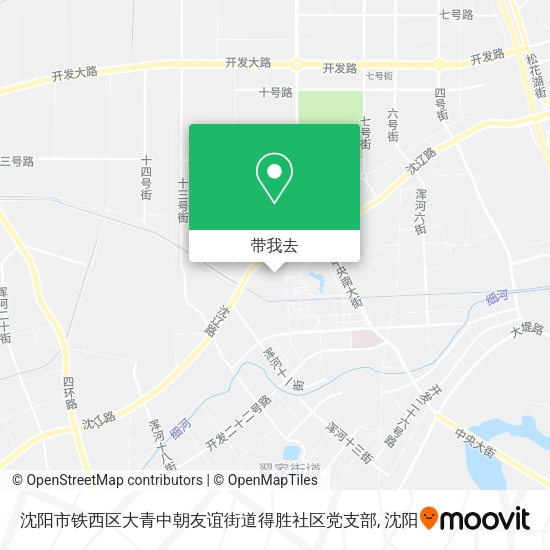 沈阳市铁西区大青中朝友谊街道得胜社区党支部地图