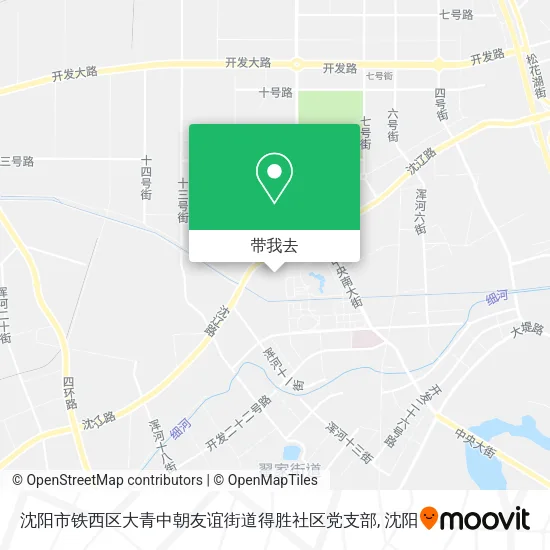 沈阳市铁西区大青中朝友谊街道得胜社区党支部地图