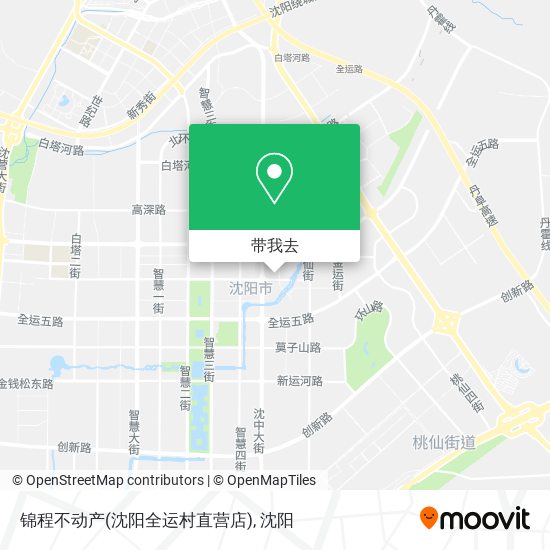 锦程不动产(沈阳全运村直营店)地图