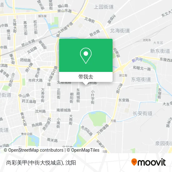 尚彩美甲(中街大悦城店)地图