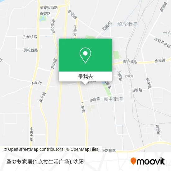 圣梦萝家居(1克拉生活广场)地图