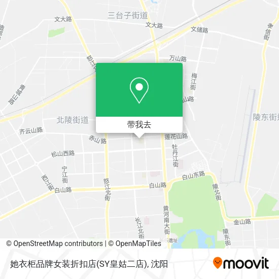 她衣柜品牌女装折扣店(SY皇姑二店)地图