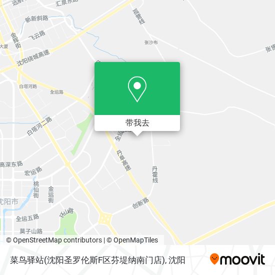 菜鸟驿站(沈阳圣罗伦斯F区芬堤纳南门店)地图