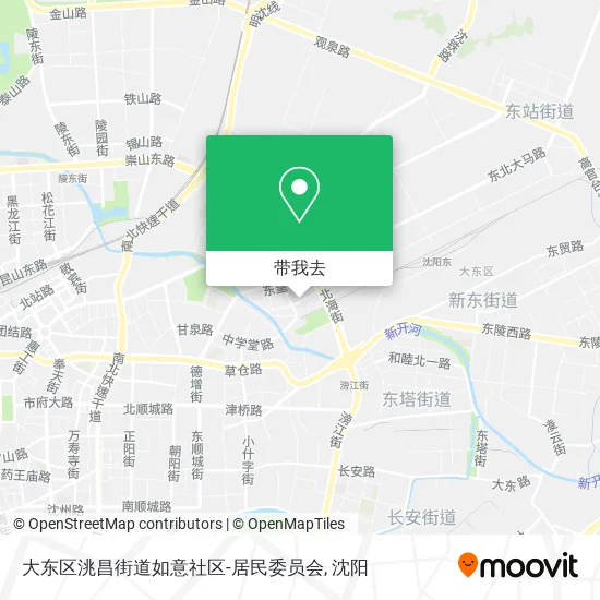 大东区洮昌街道如意社区-居民委员会地图