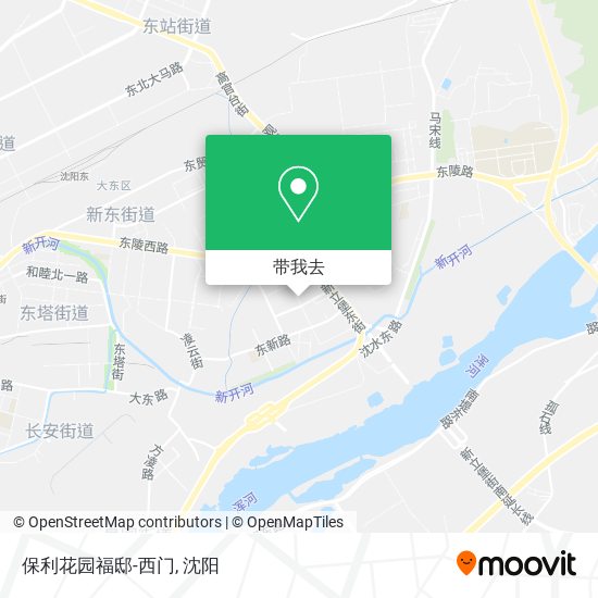 保利花园福邸-西门地图