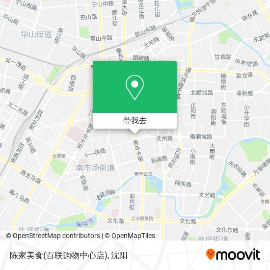陈家美食(百联购物中心店)地图