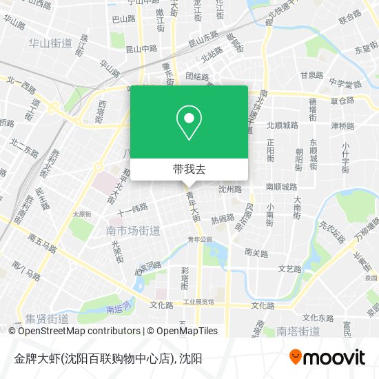 金牌大虾(沈阳百联购物中心店)地图