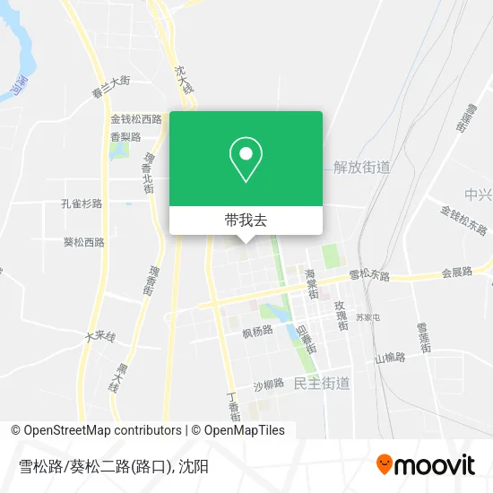 雪松路/葵松二路(路口)地图